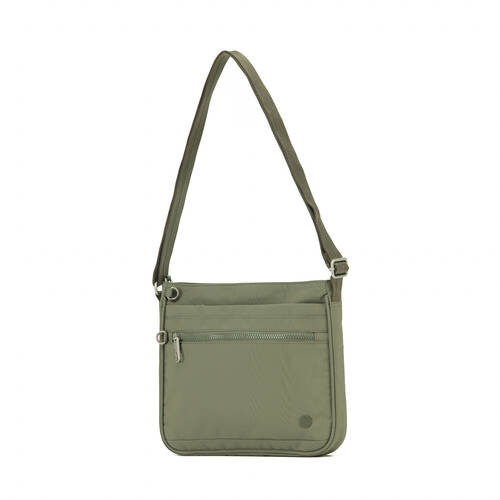 Tosca Anti-Theft RFID Blocking Shoulder Travel Bag 30x24cm - Khaki