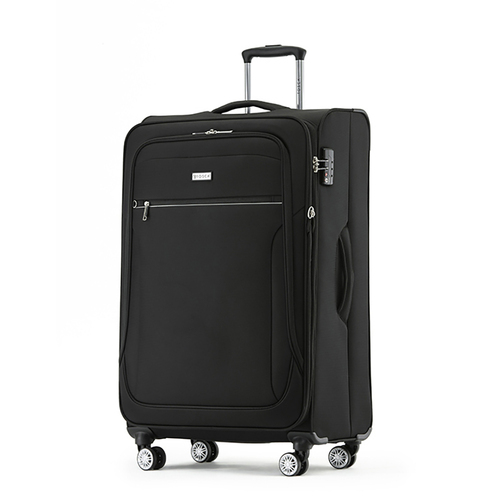 Tosca Transporter 30" Checked Trolley Luggage Suitcase - Black