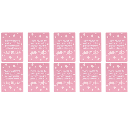 10PK Splosh Teacher Difference Ceramic Refrigerator Magnet 8cm