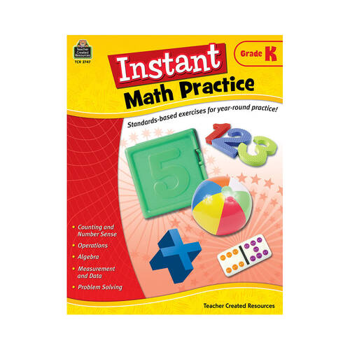 Teacher Created Resources Instant Math Practice Book 5y+