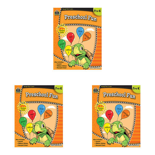 3PK Teacher Created Resources Preschool Fun Book Set For Grade Pre-K Kids 4y+