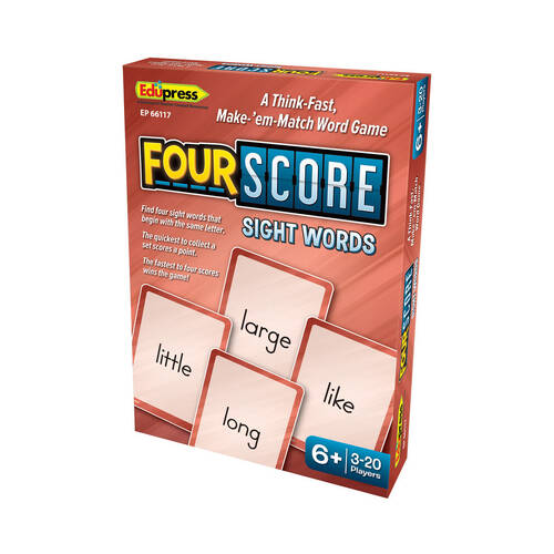 Teacher Created Resources Four Score Card Game: Sight Words 6y+