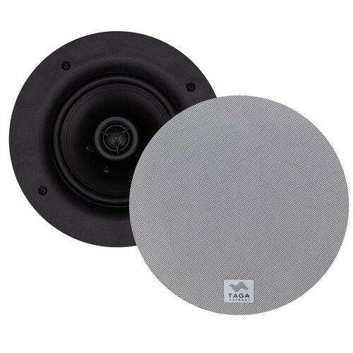 TAGA Harmony 5.25" 2-Way In-Ceiling Speakers Pair - White