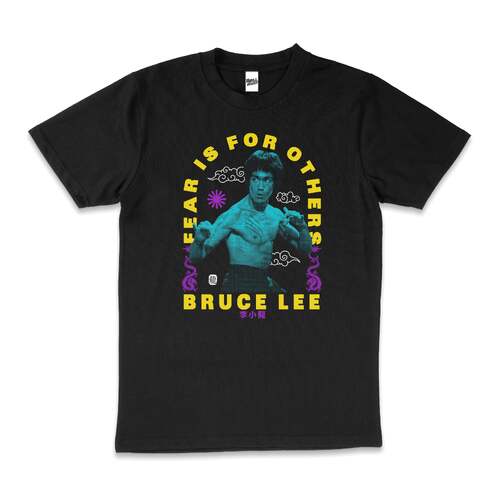 Bruce Lee Fear Is For Others Motivation Cotton T-Shirt Black Size 2XL