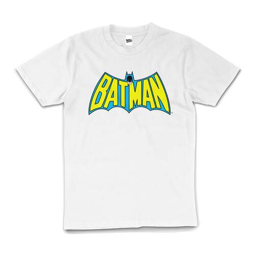 Batman Batwing Logo Dark Knight DC Cotton T-Shirt White Size 2XL