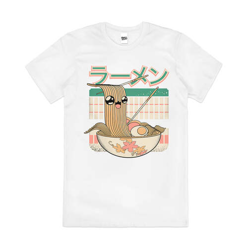 Joy Of Ramen Japanese Noodle Food Cute Cotton T-Shirt White Size 2XL