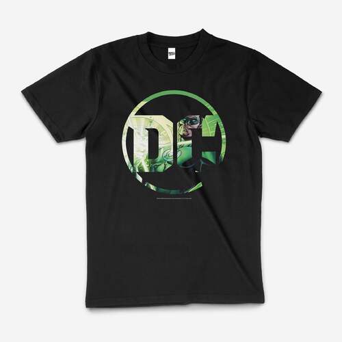 Green Lantern DC Comics Logo Superhero Cotton T-Shirt Black Size 3XL