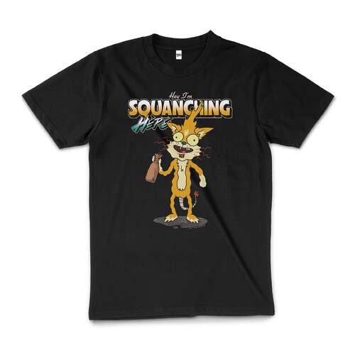 Rick And Morty Hey I m Squanching Squanchy T Shirt Black Size 4XL Online KG Electronic