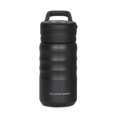 The Good Brand 355ml Small Insulated Drink Bottle - Black