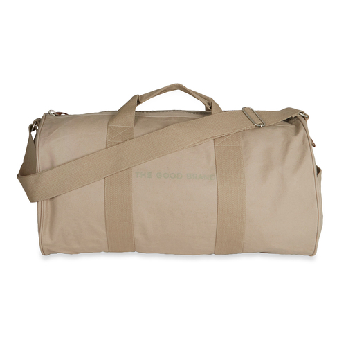 The Good Brand Recycled Cotton Duffle Bag w/ Straps Crockery