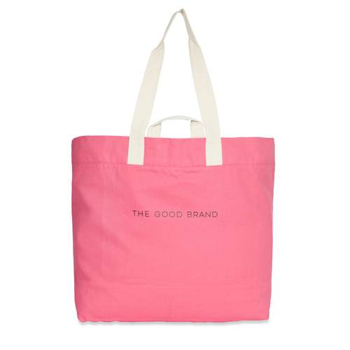 The Good Brand Women's Cotton Leisure Tote Bag 45x65cm - Hot Pink