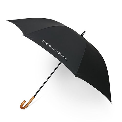 The Good Brand Recycled Pongee Fabric Umbrella - Black