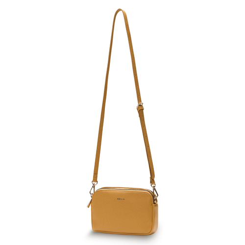 Tosca PU Womens Casual/Formal Crossbody Bag 20x13cm - Mustard