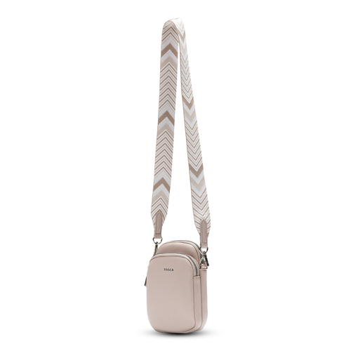 Tosca Crossbody Mini Utility Phone Bag 19x12cm - Natural