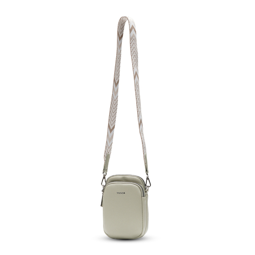 Tosca Crossbody Mini Utility Phone Bag 19x12cm - Light Green