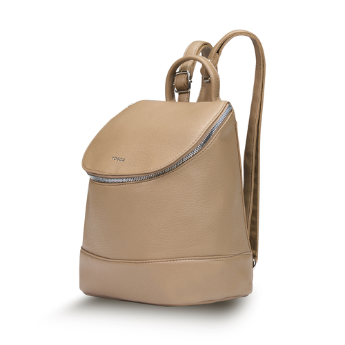 Tosca Womens PU Formal/Casual Travel Backpack 30x25cm - Camel