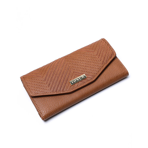 Tosca Women's/Ladie's Card/Cash Holder Wallet Purse - Tan