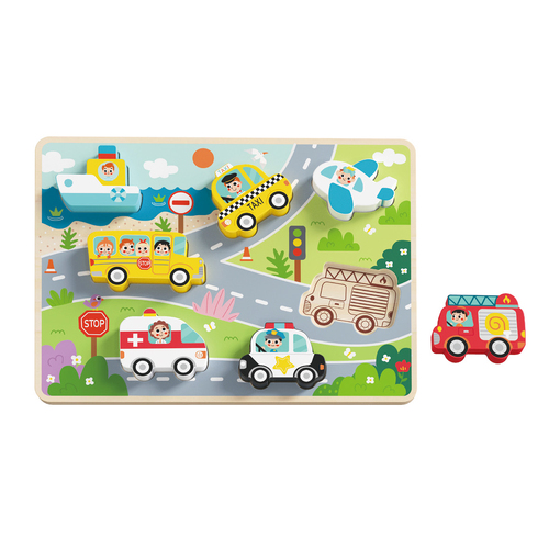 Tooky Toy Chunky Puzzle - Transportation