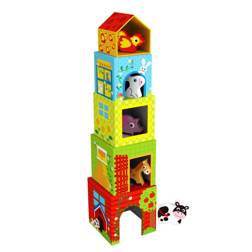 Tooky Toy Nesting Box - Farm