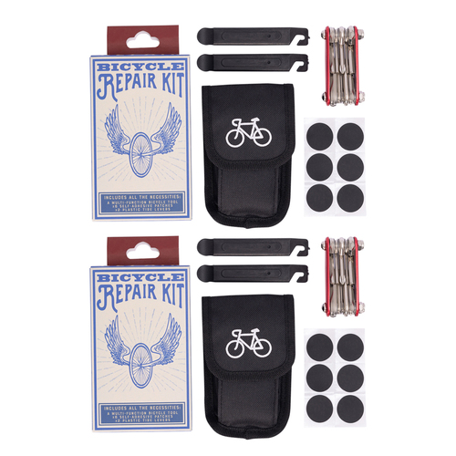 2PK Trixie & Milo Bicycle Maintenance Repair Kit w/ Nylon Pouch