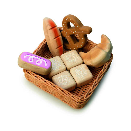 Tender Leaf Toys Bread Basket Fun Play Wooden Toy 3y+