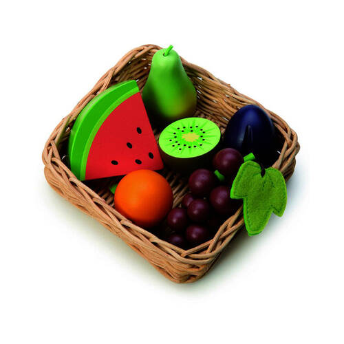 Tender Leaf Toys Fruity Basket Fun Play Wooden Toy 3y+