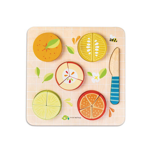 Tender Leaf Toys Citrus Fractions Wooden Puzzle 18m+