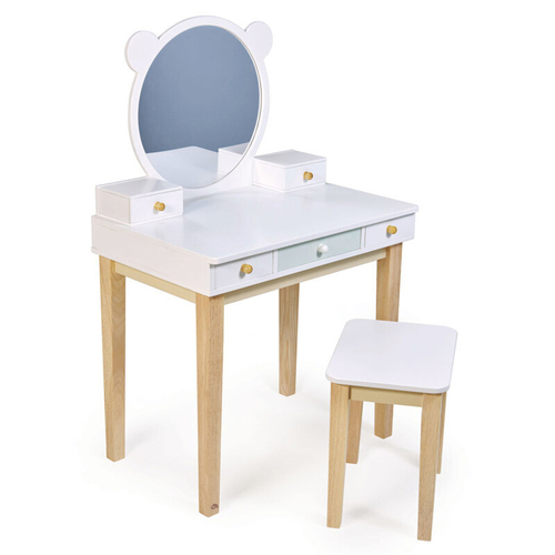 Tender Leaf Toys Forest Dressing Table & Stool Kids Pretend Toy 3y+