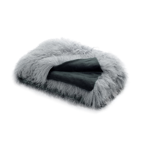 Auskin The Newstead Sheepskin Tibetan Throw 150x180cm - Dove