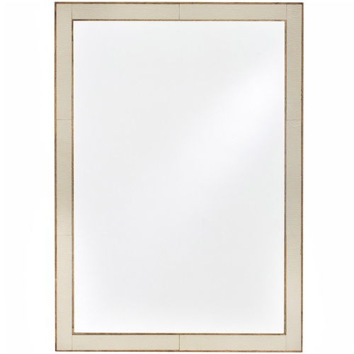 LVD Amalfi Wood/Acrylic/MDF 70cm Mirror Rectangle - Brown