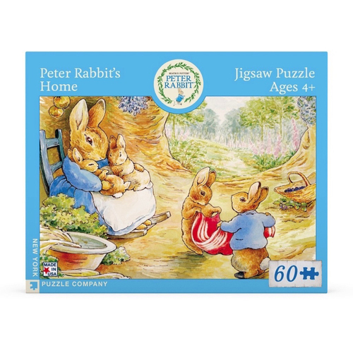 60pc New York Puzzle Company Peter Rabbit Jigsaw Puzzle 48x33cm Home 4y+