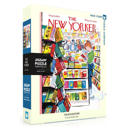 1000pc New York Puzzle Company Jigsaw Puzzle 48x66cm The Bookstore 7+