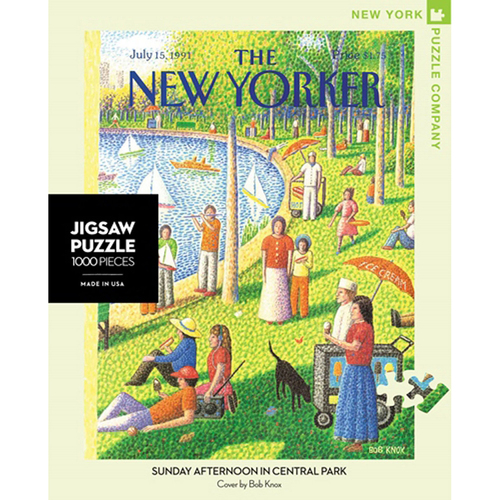 1000pc New York Puzzle Co Puzzle 66cm Sunday Afternoon In Central Park 7+