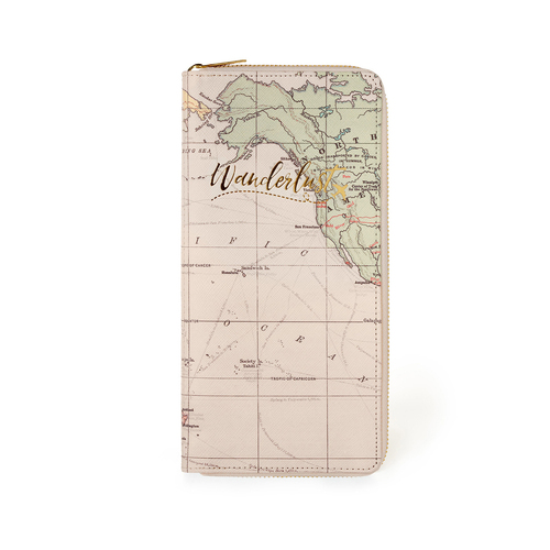 Legami Travel Organiser Passport/Card Holder - Travel Map