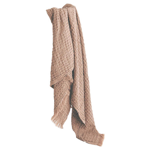 Huxford Grove Kas Waffle Turkish Cotton Towel - Biscotti