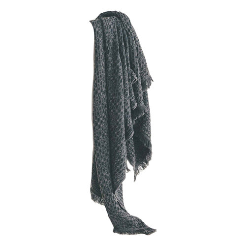 Huxford Grove Kas Waffle Turkish Cotton Towel - Charcoal 