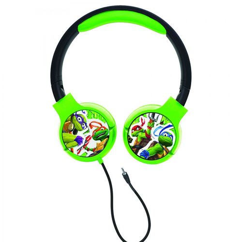 Teenage Mutant Ninja Turtles Wired Kids Foldable Headphones - Green