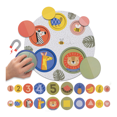 TAF Toys Magnetic Peek-A-Boo Puzzle Infant/Baby Toy 18m+