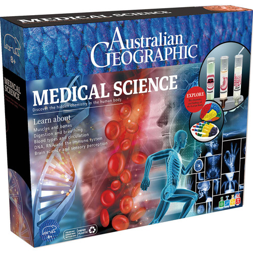 Australian Geographic Medical Science Kit Kids Activity Toy 8+