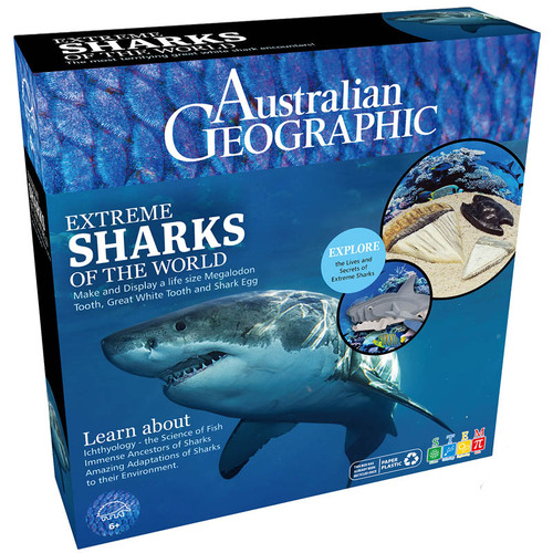 Australian Geographic Extreme Sharks of the World Kids Toy 6+