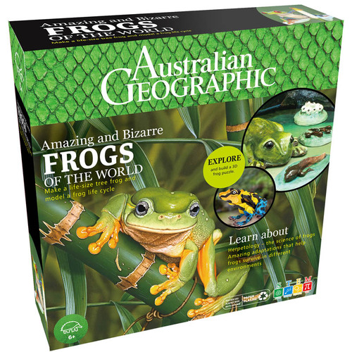 Australian Geographic Amazing and Bizarre Frogs of the World Kids Toy 6+