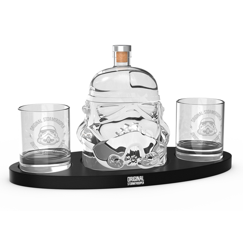 Thumbs Up Original Stormtrooper Decanter w/ Drinking Glass Set - Clear