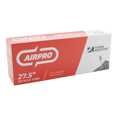 AirPro Bicycle Inner Tube w/ 48mm Presta Valve Thorn Resist 27.5x1.90-2.30''