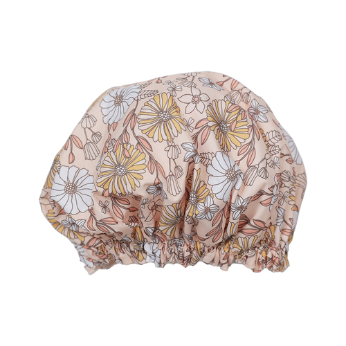 Splosh Travel By Splosh Floral Shower Cap One Size 9.5x24cm