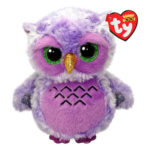 Ty Beanie Boos Owlivia Owl Purple Plush Toy 15.5cm Regular 3y+