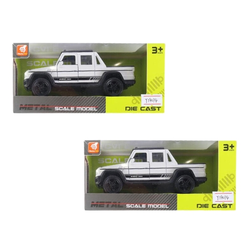 2PK Razoo Die Cast Pull Back Truck Assorted Colours 7x16cm 3+