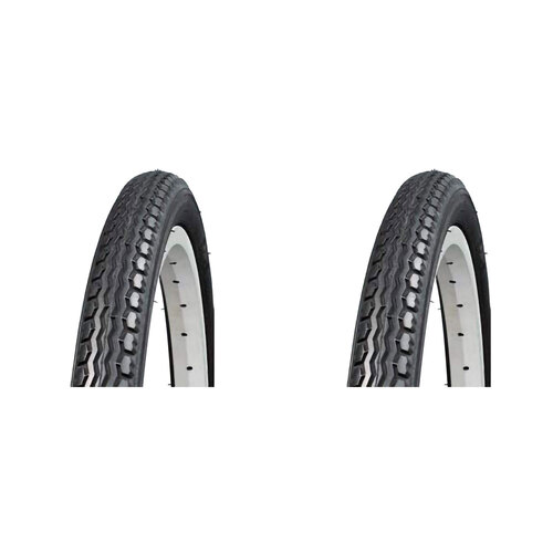 2PK AirPro Street Bicycle Tyre Replacement 12 1/2x2 1/4'' Black