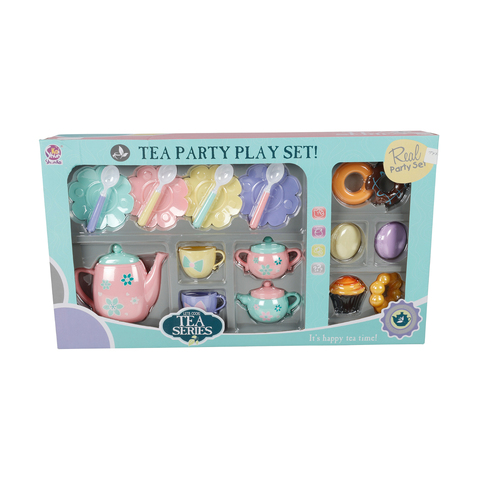 19pc Toylife 48cm Tea Party Set Kids Fun Pretend Toy