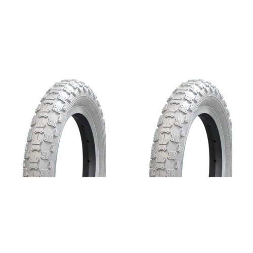 2PK AirPro BMX/Freestyle Bicycle Tyre Replacement 20x2.125'' White