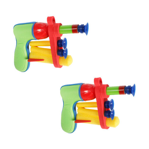 2PK Razoo Aqua Splash Pop Gun W-1 Splash Rocket Foam Darts 12x19cm 3+